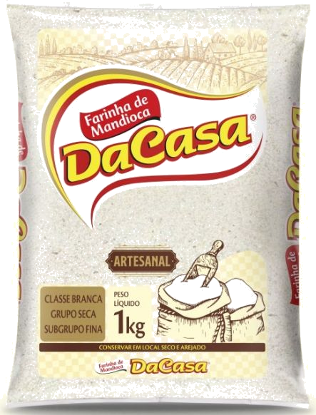 Embalagem Farinha de Mandioca Da Casa Branca